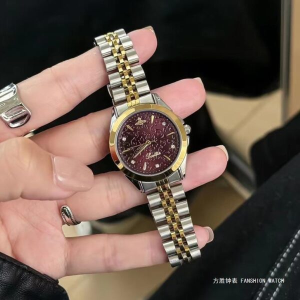 SCOTTIE新款碎冰藍輕奢女士手錶跨境爆款時尚高顏值職場鋼帶女錶